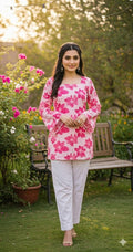 Floral Pink Harmony" Cord Set