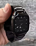 THE BLACK ONYX 'SQUARE-CUT' LUXE WATCH