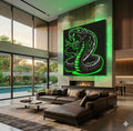 Cyber-Cobra: Radiant Guardian Wall art