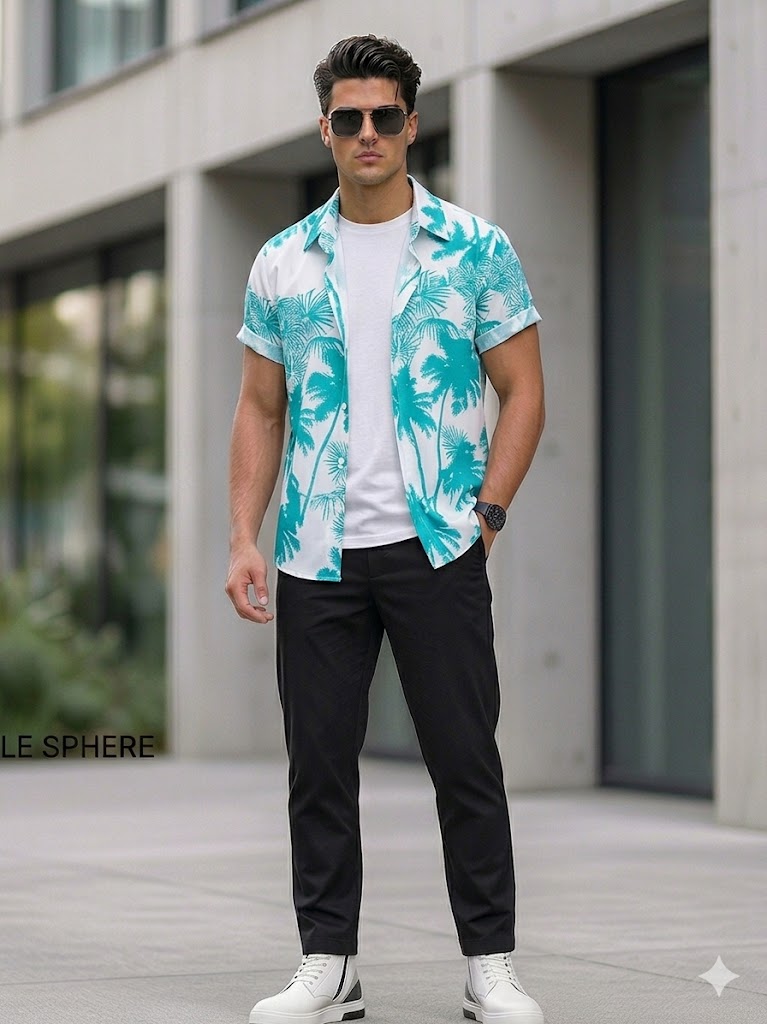 Tropical Breeze Cuban Collar Shirt