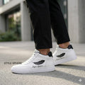 STYLE SPHERE 'AERO' FEATHER-EMBOSSED SNEAKERS