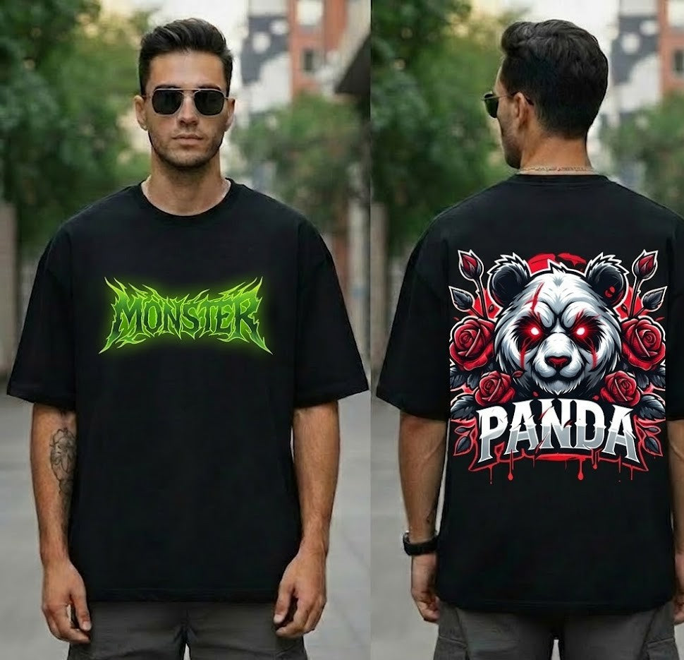 Panda Rebellion: Premium Graphic Tee😡